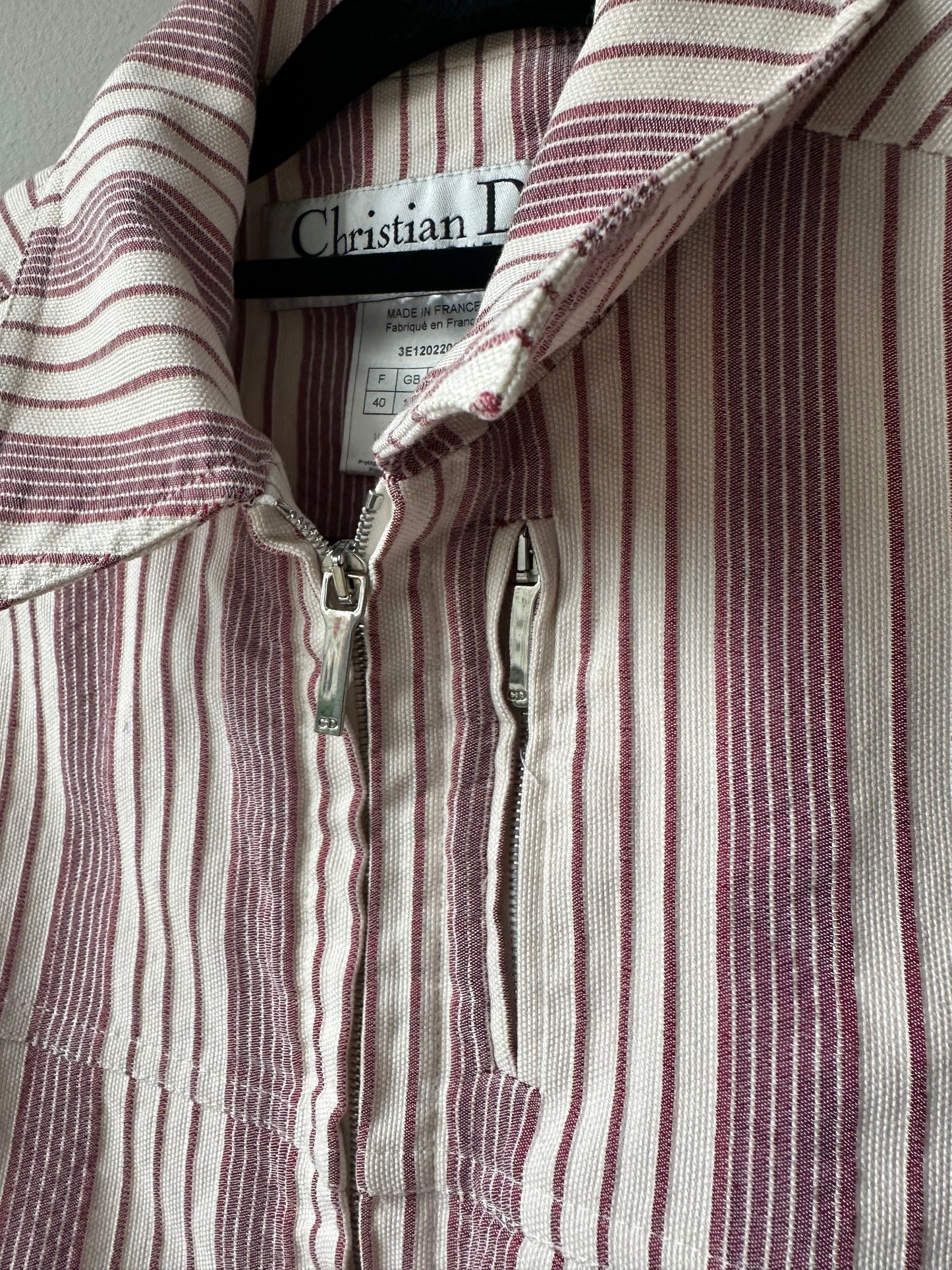 067. Christian Dior Striped Vintage Jacket