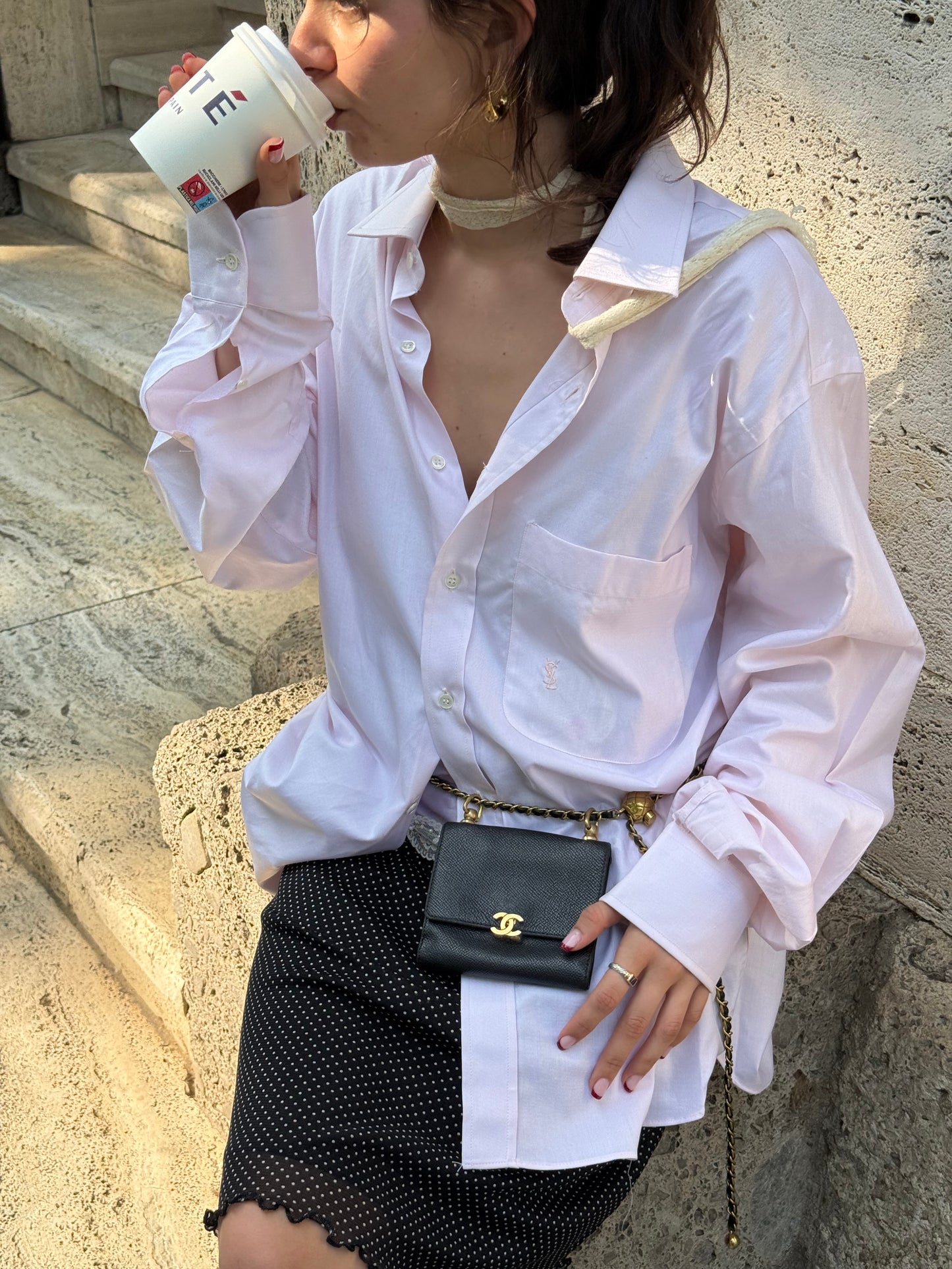 006. Re-Worked Chanel Vintage Black Small W.O.C.