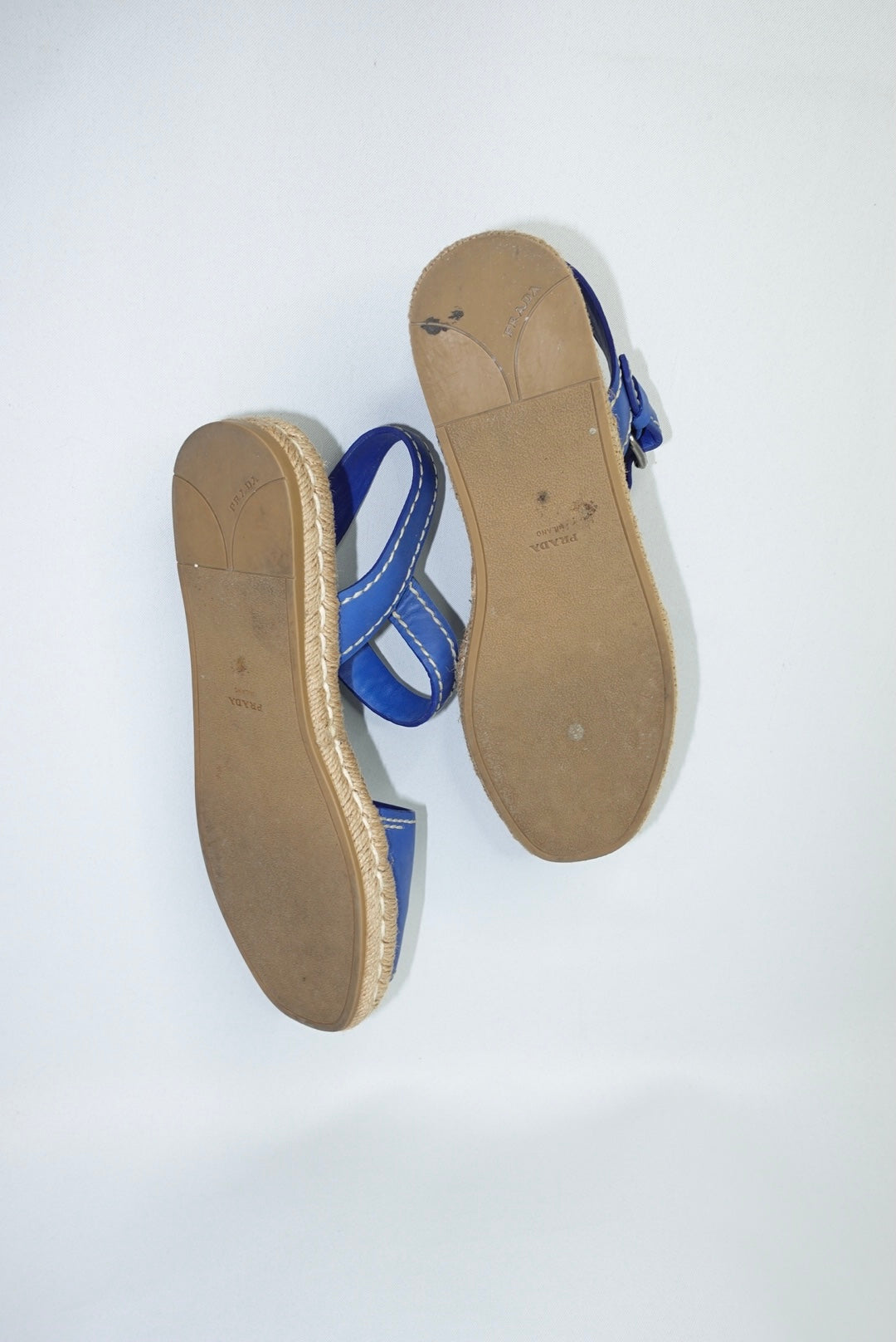 Prada Cobalt Blue Espardilles 40