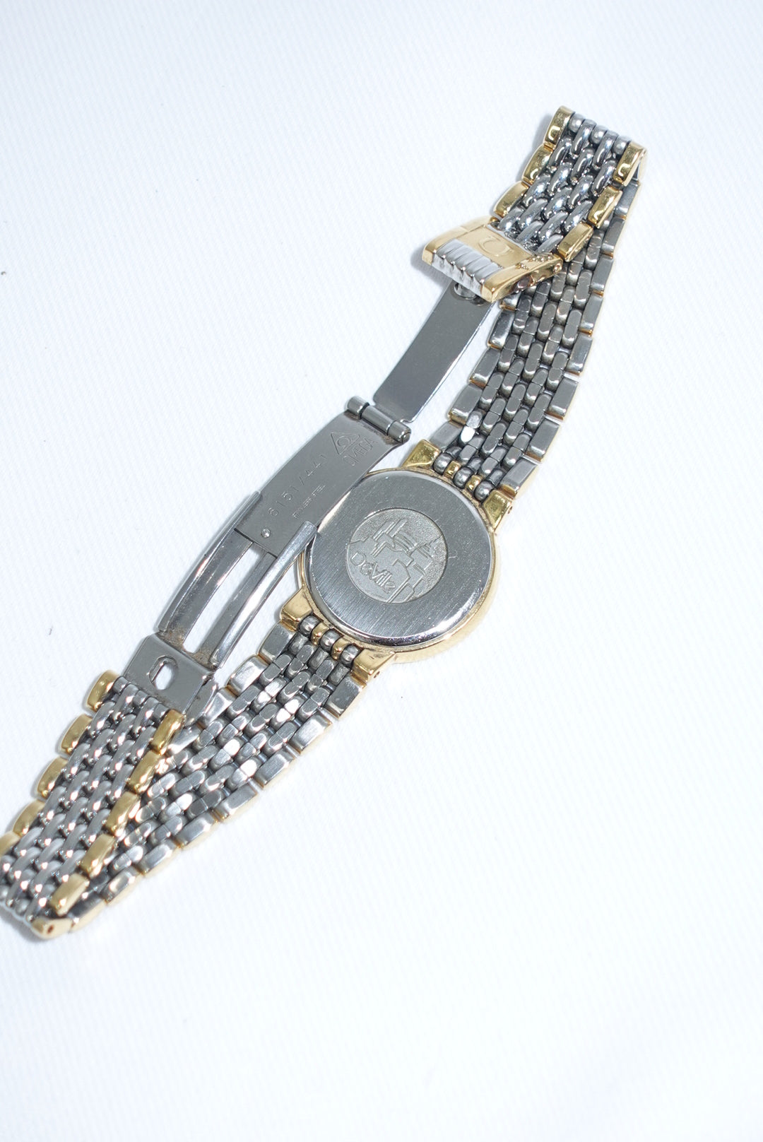 Omega Round Small De Ville Vintage Gold and Silver Watch