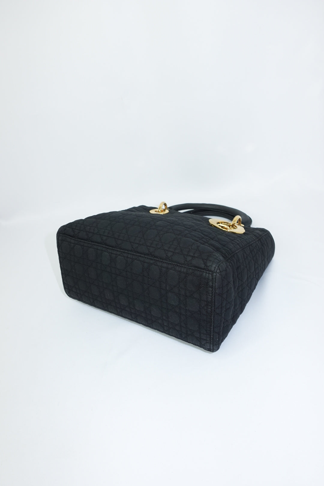 Christian Dior Vintage Lady Dior Medium Canvas