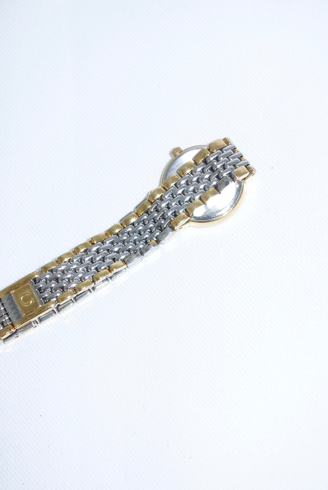 Omega Round Small De Ville Vintage Gold and Silver Watch