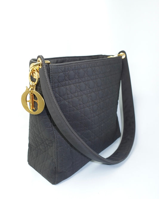 dior quilted canage bag vintage black