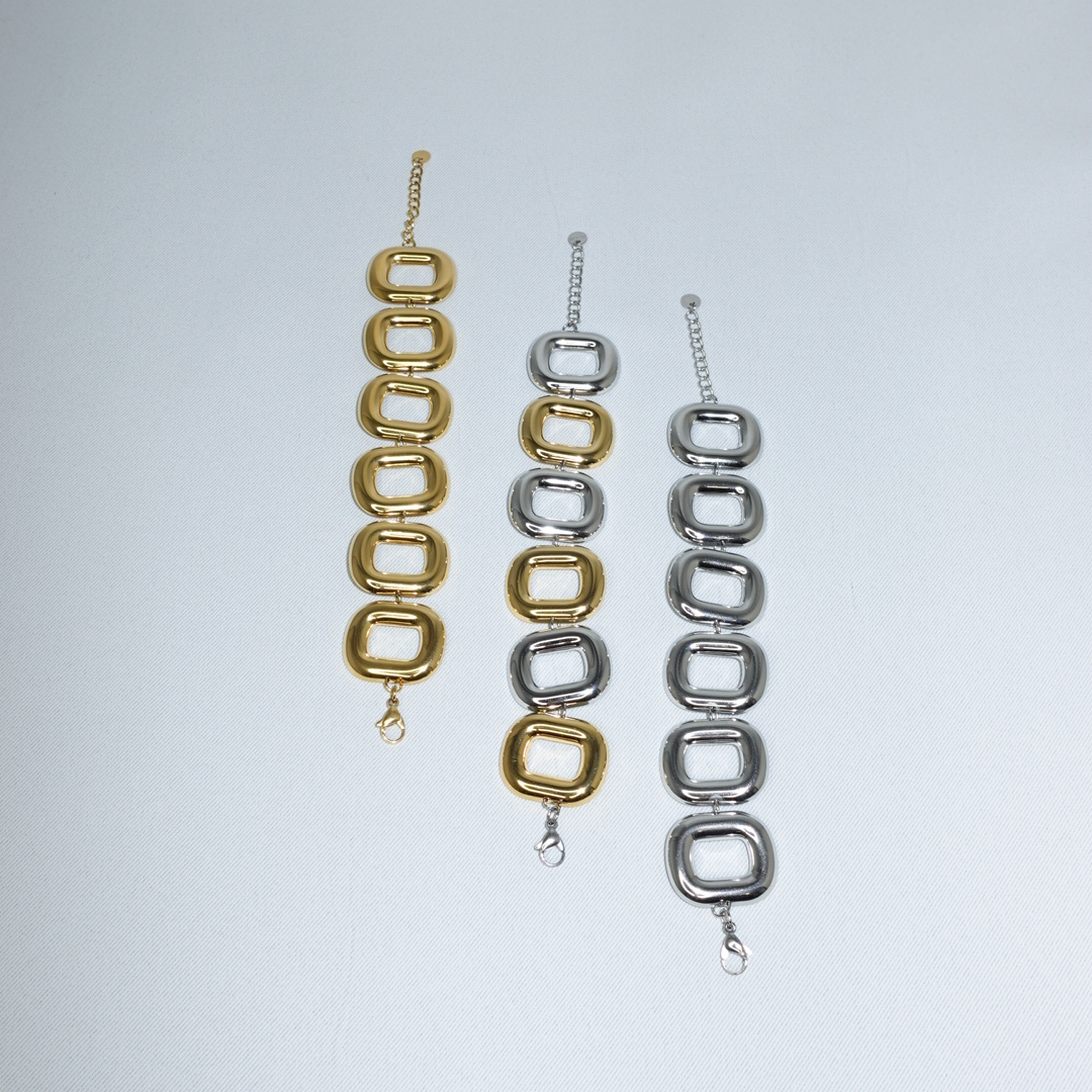 Geometric Stainless Steel Bracelet