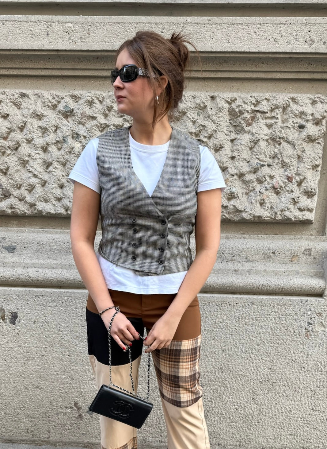 046. Prada B&W Pattern Vest