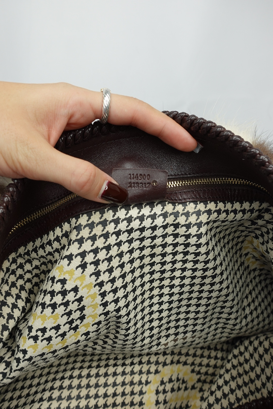 Gucci Vintage Limited Edition Skunk Fur Maxi Hobo with Horsebit