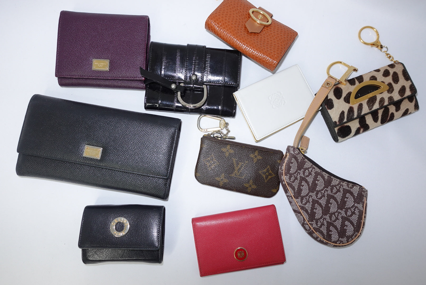 Vintage wallets and belts collection