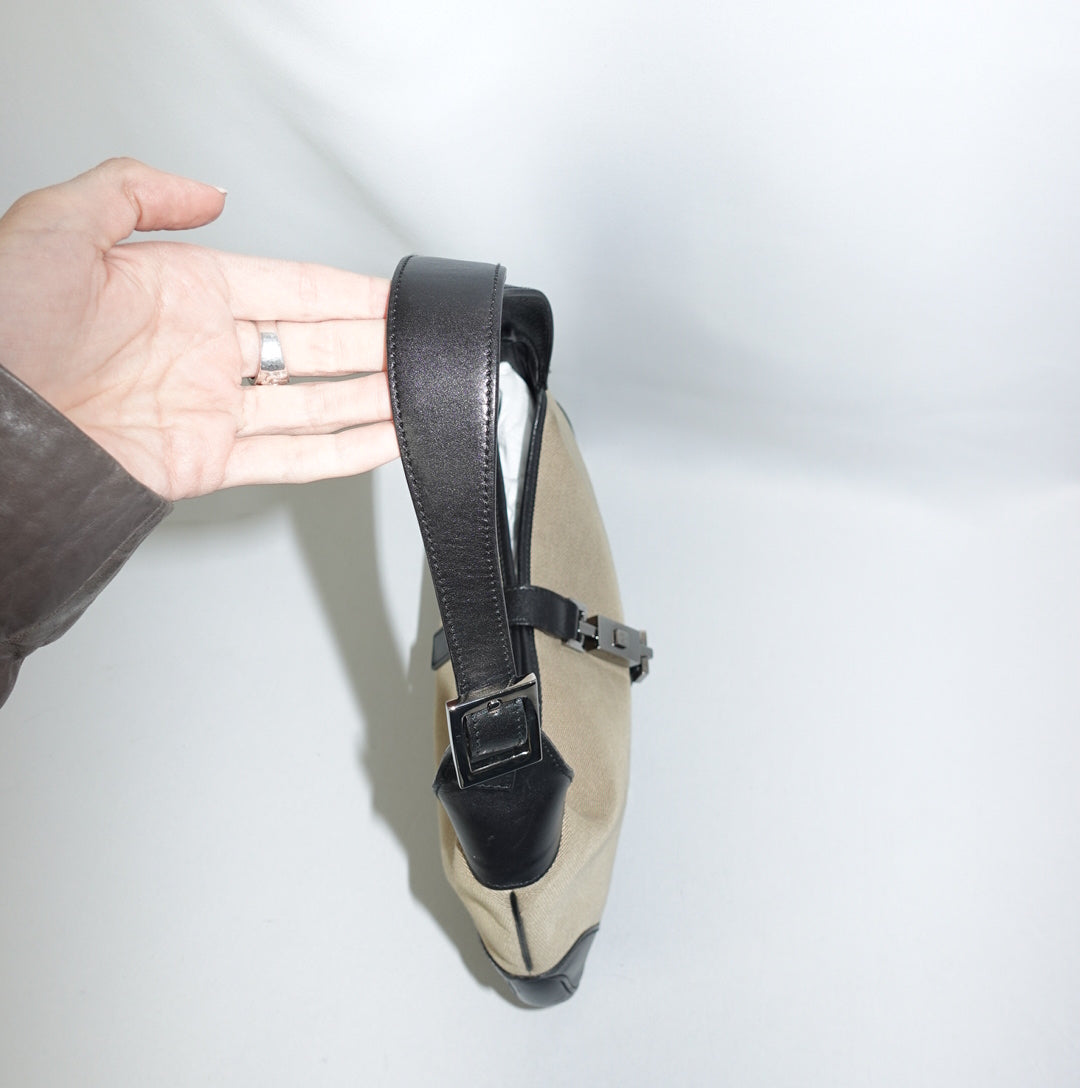 Gucci Jackie Black & Beige Bag