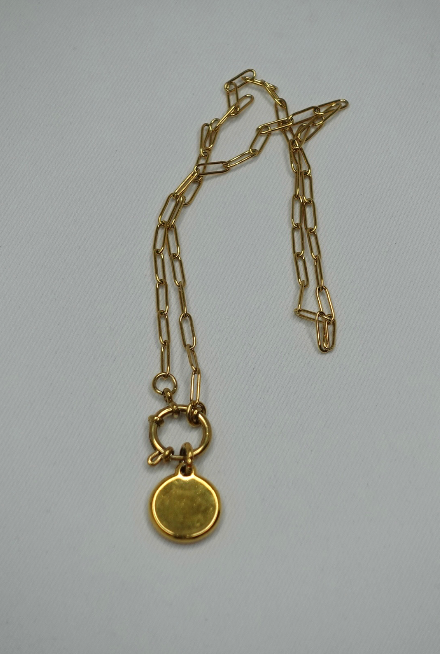 181. Re-Worked Chanel Logo Necklace
