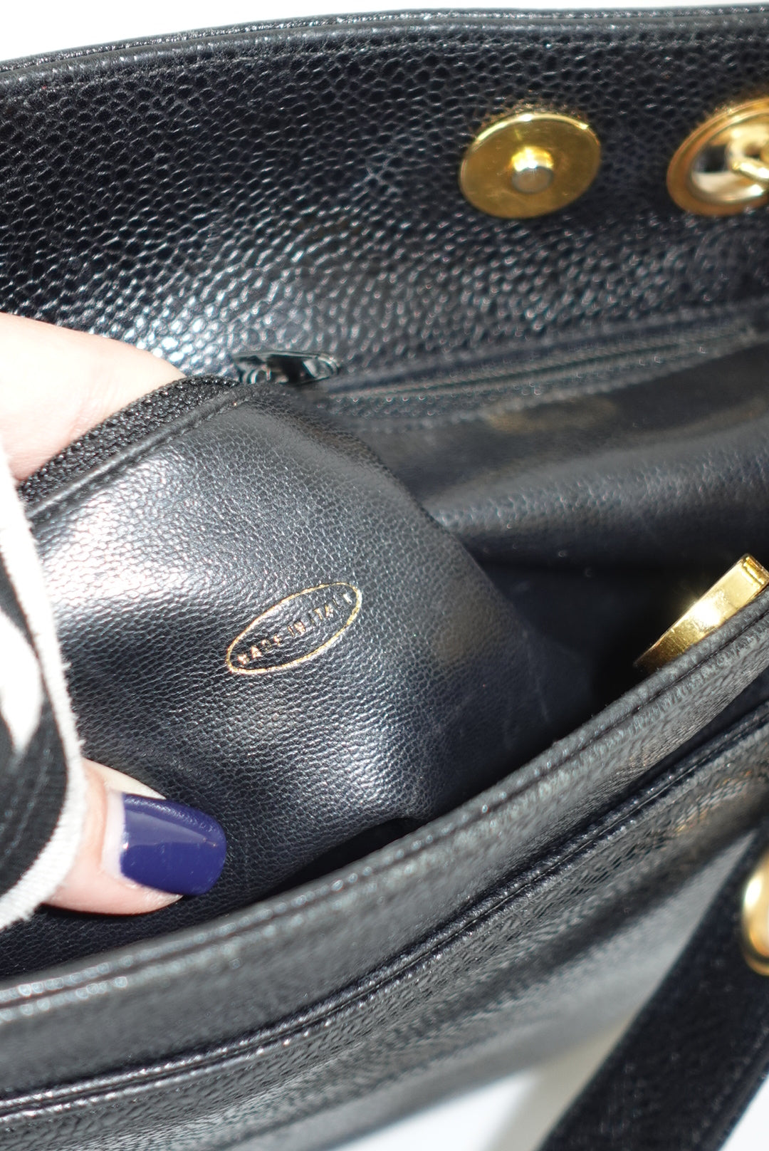 Borsa tote Chanel vintage rara a doppia faccia