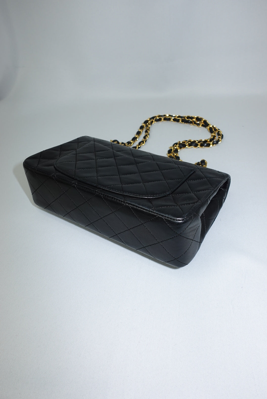 Chanel Vintage Timeless Classic 23 Double Flap Black FULL SET