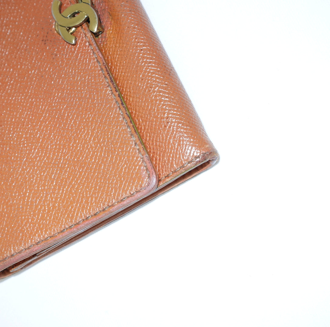 Chanel Caramel Wallet w/Chain