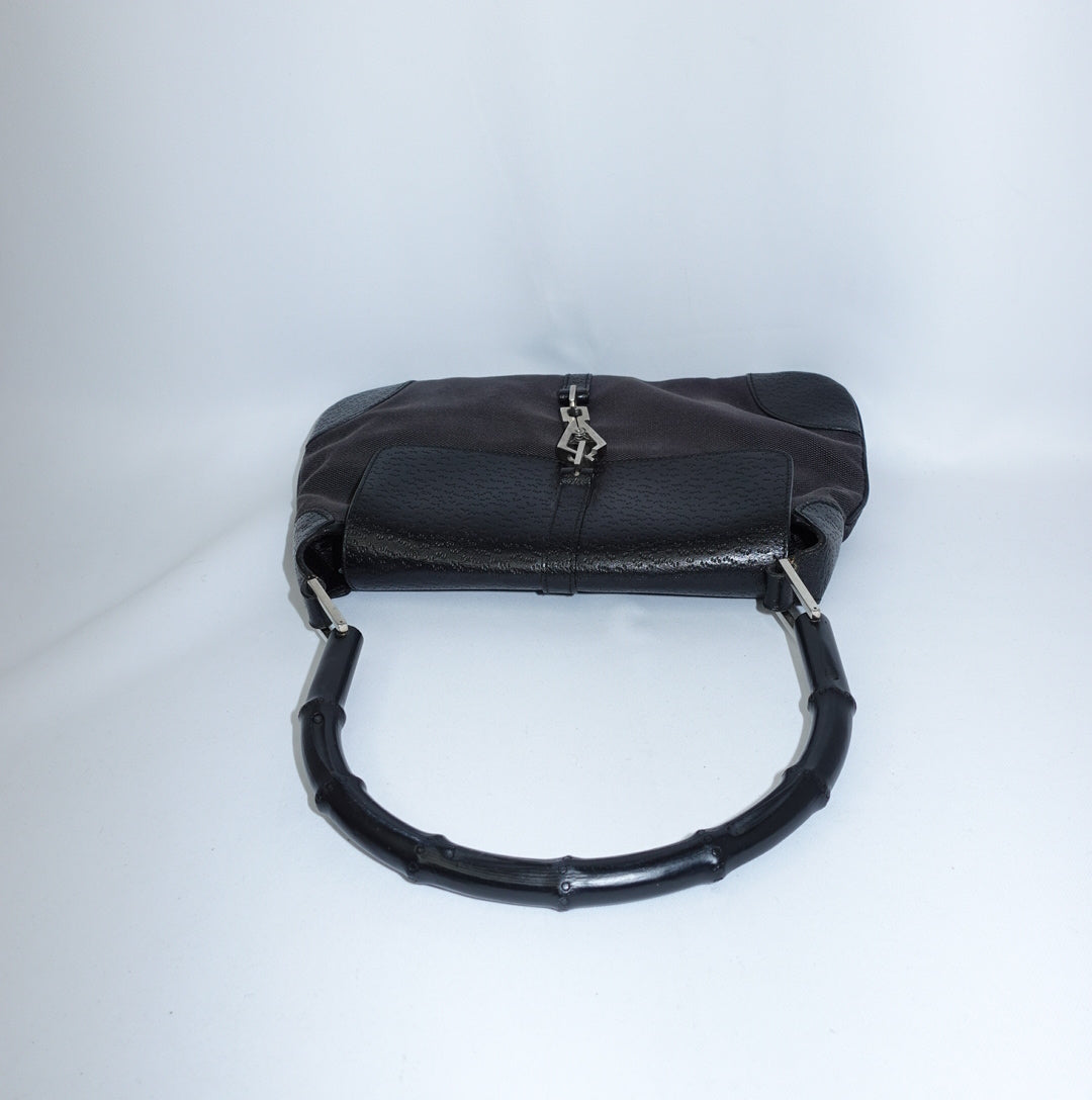 Gucci Black Jackie w/ Bamboo Handle