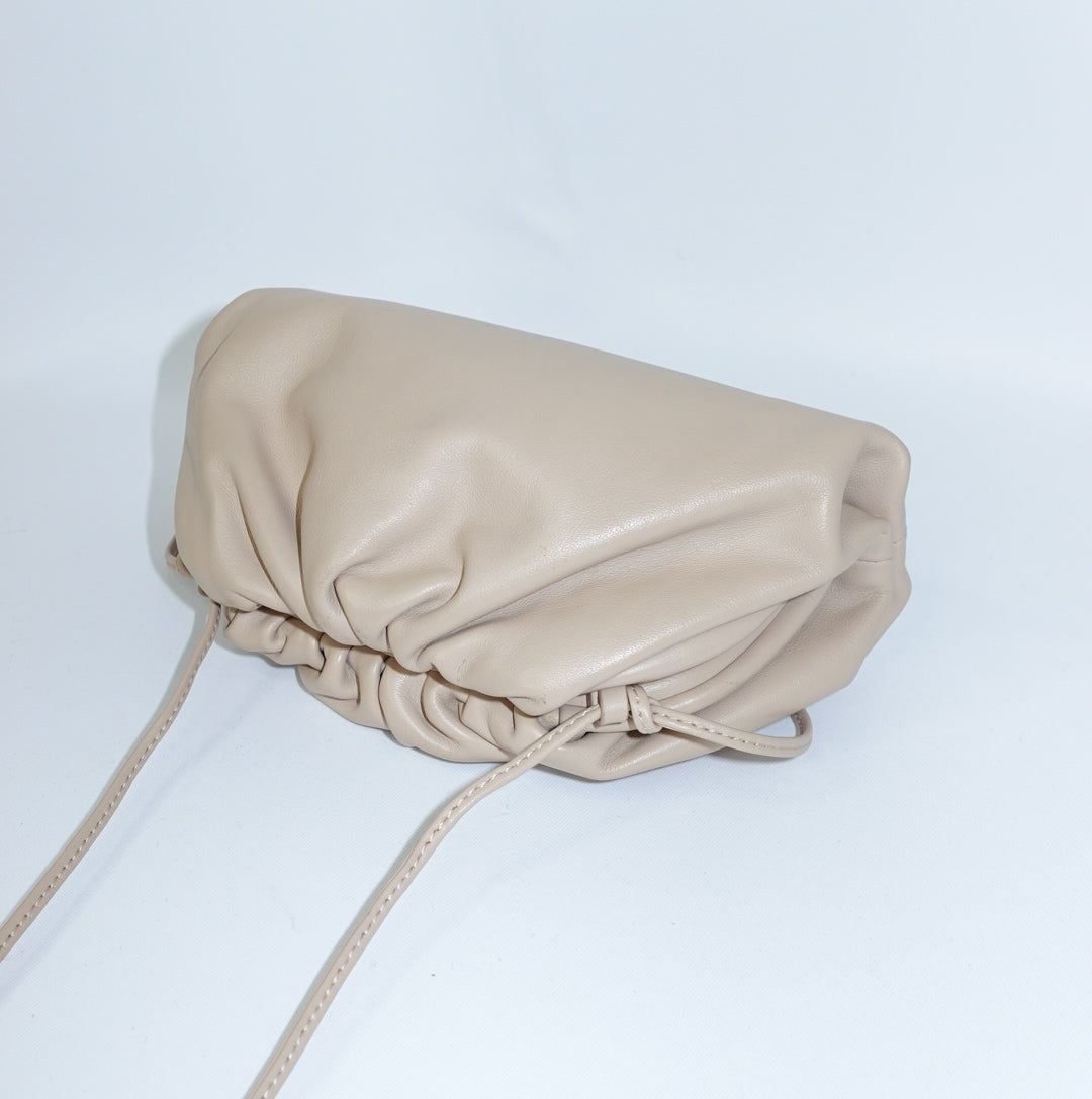 Bottega Veneta Beige Mini Pouch