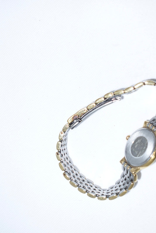 Omega Round Small De Ville Vintage Gold and Silver Watch