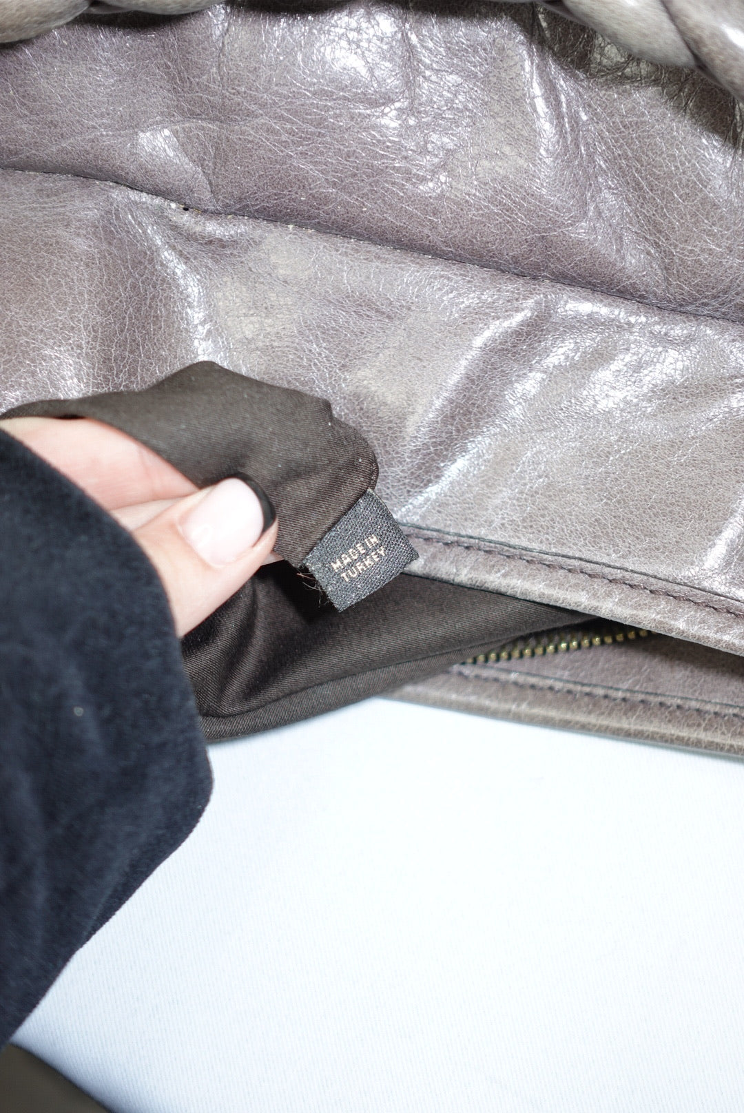 Miu Miu Vintage Grey Matelassé Coffer Shoulder Bag