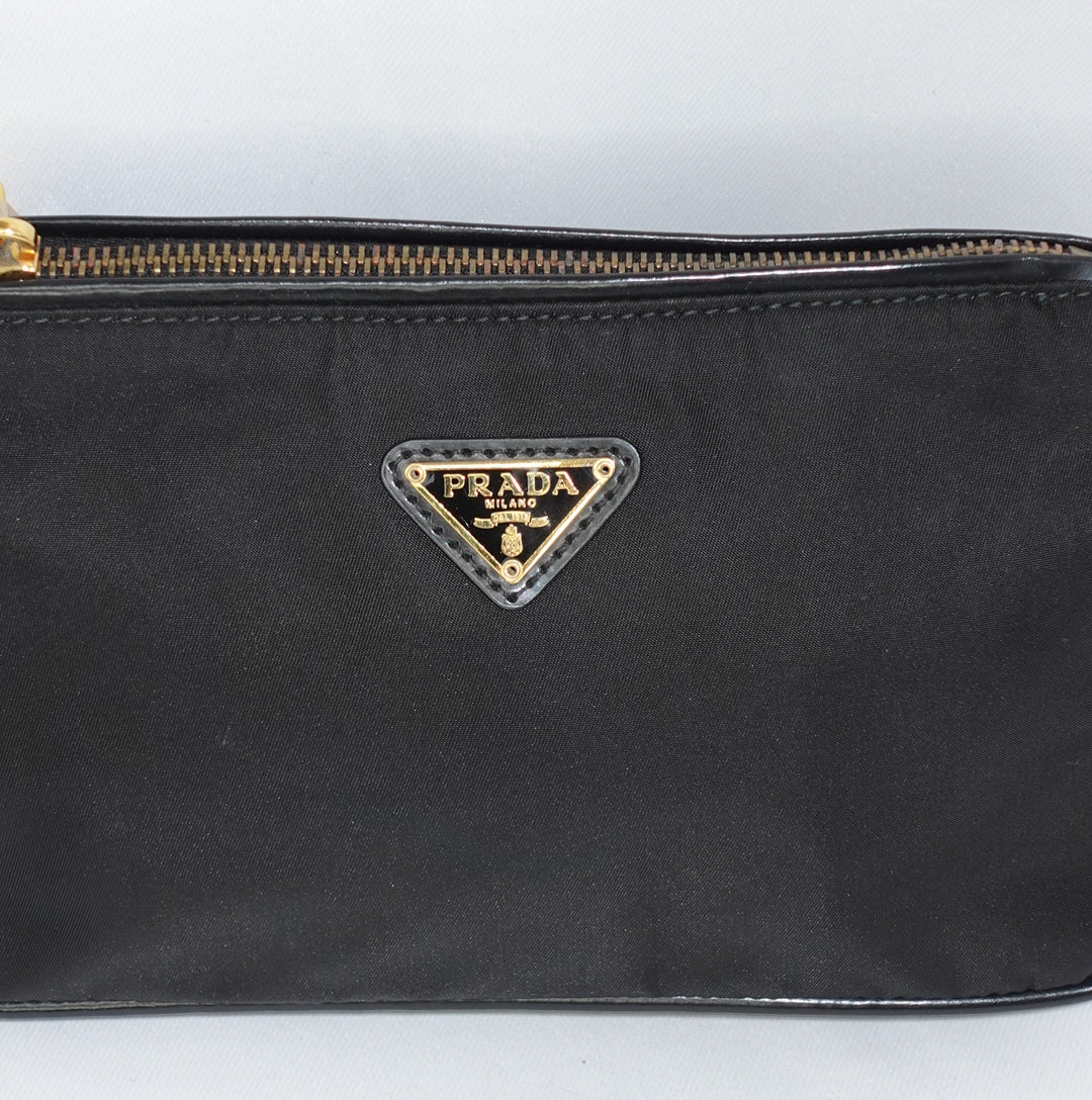 Prada Black Nylon Mini Shoulder Bag
