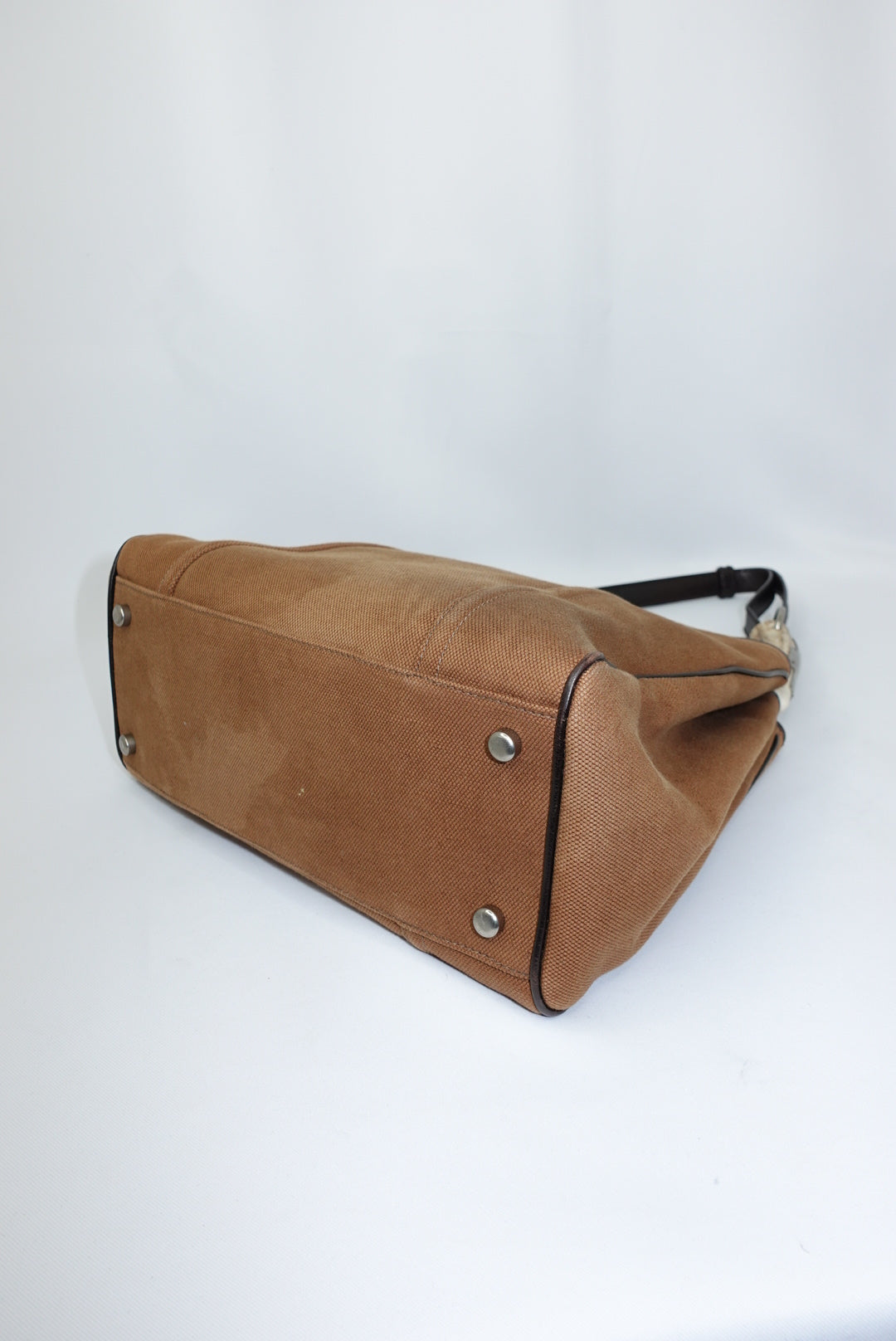 Yves Saint Laurent Mombasa Vintage Caramel Brown Tote Bag