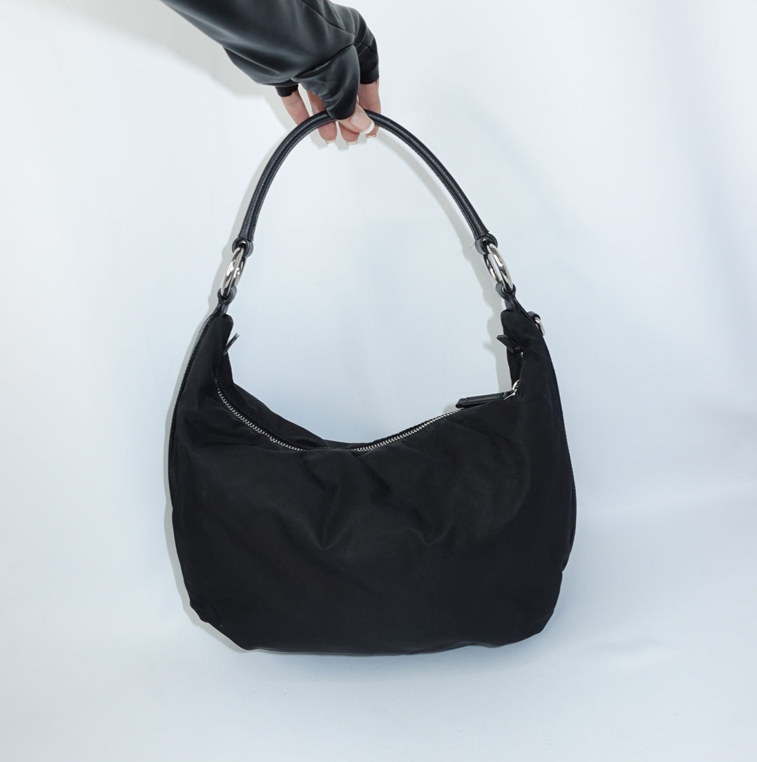 Prada Nylon Half Moon Bag