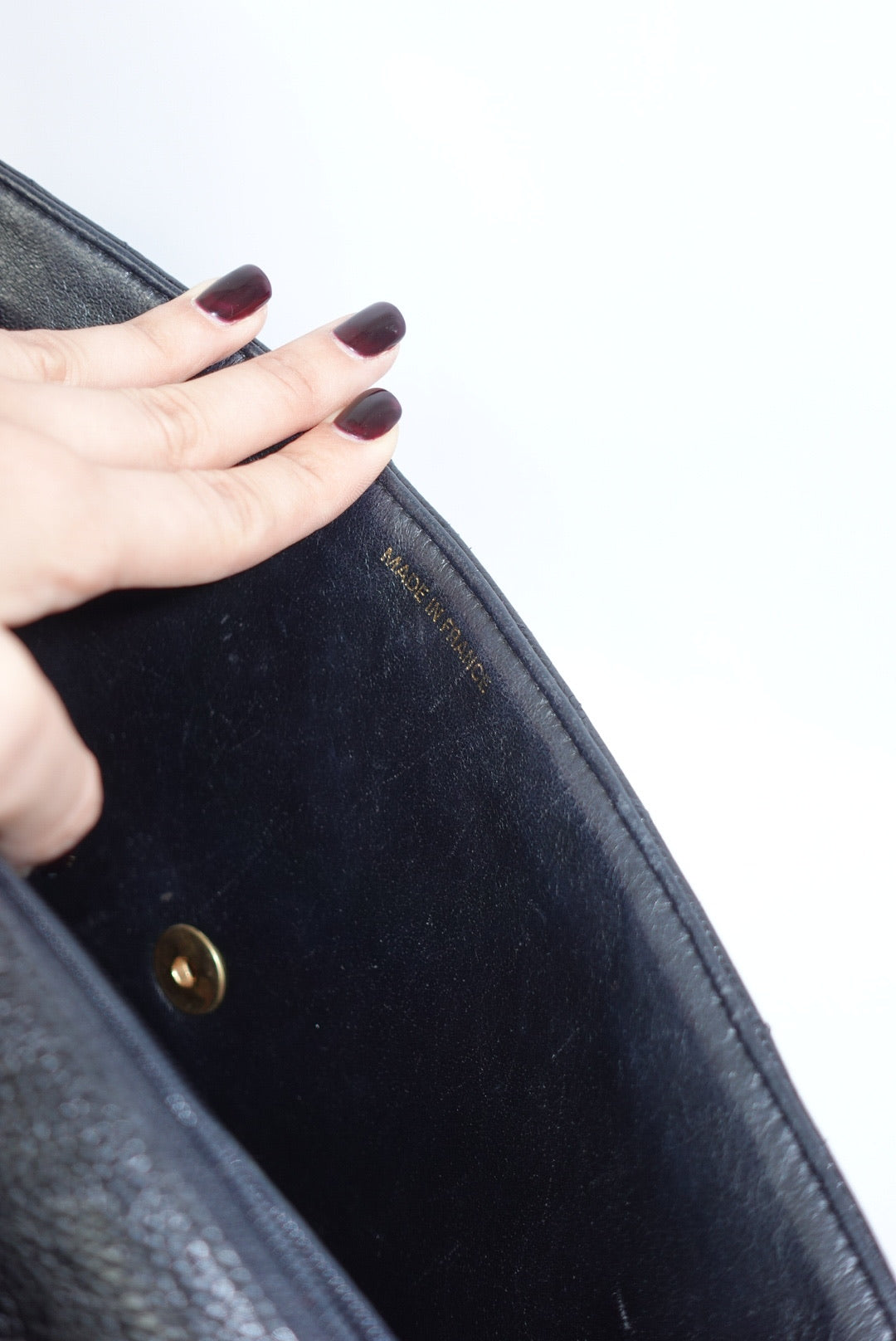 Chanel Vintage Jumbo Maxi Logo Caviar Leather