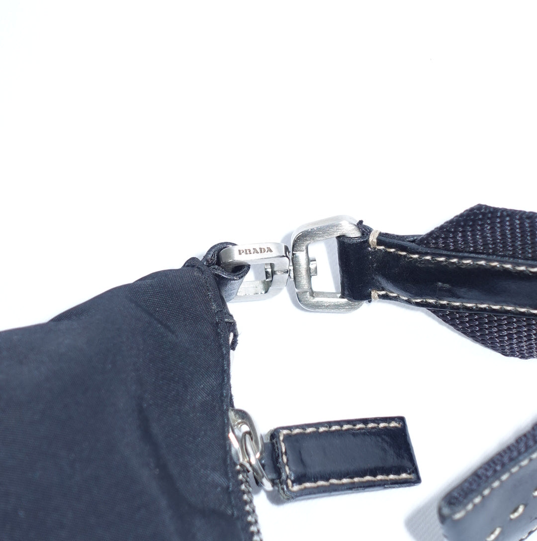 Prada Black Nylon Shoulder Bag
