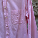 Dior Vintage Pink Shirt Logo Pocket Classic Style