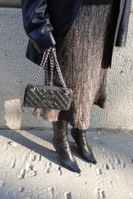 Multicolored Tweed Skirt