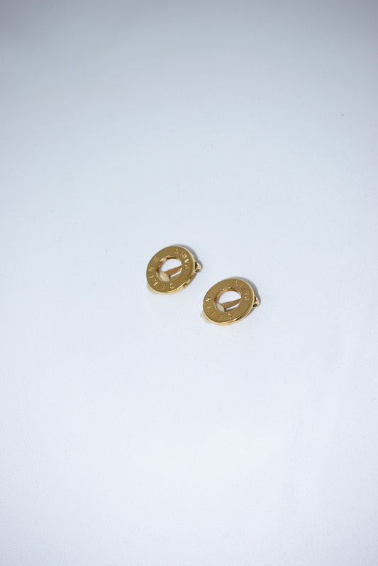 179. Celine Vintage Round Earrings