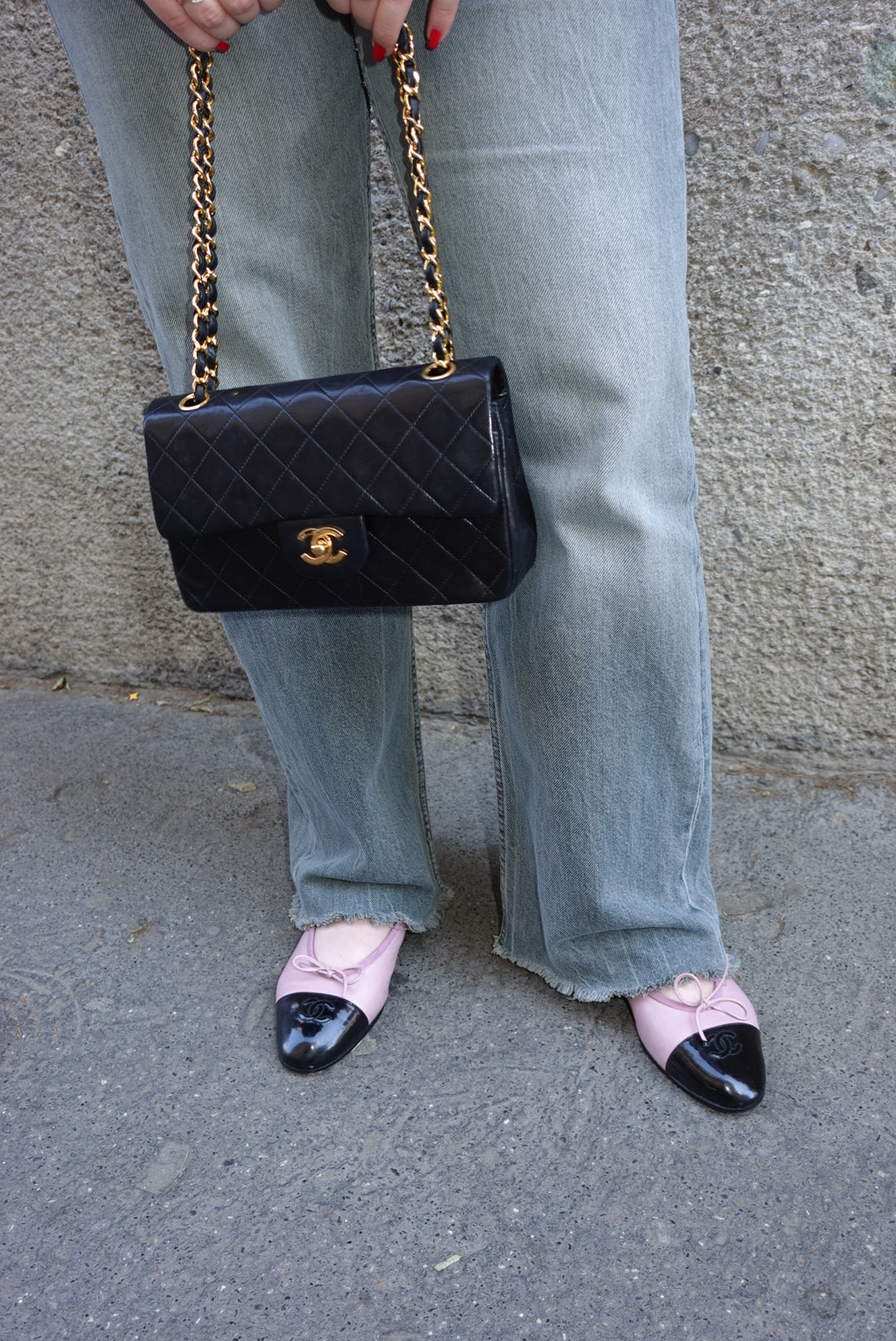 Chanel Classic Timeless Medium 25 Double Flap Black Bag