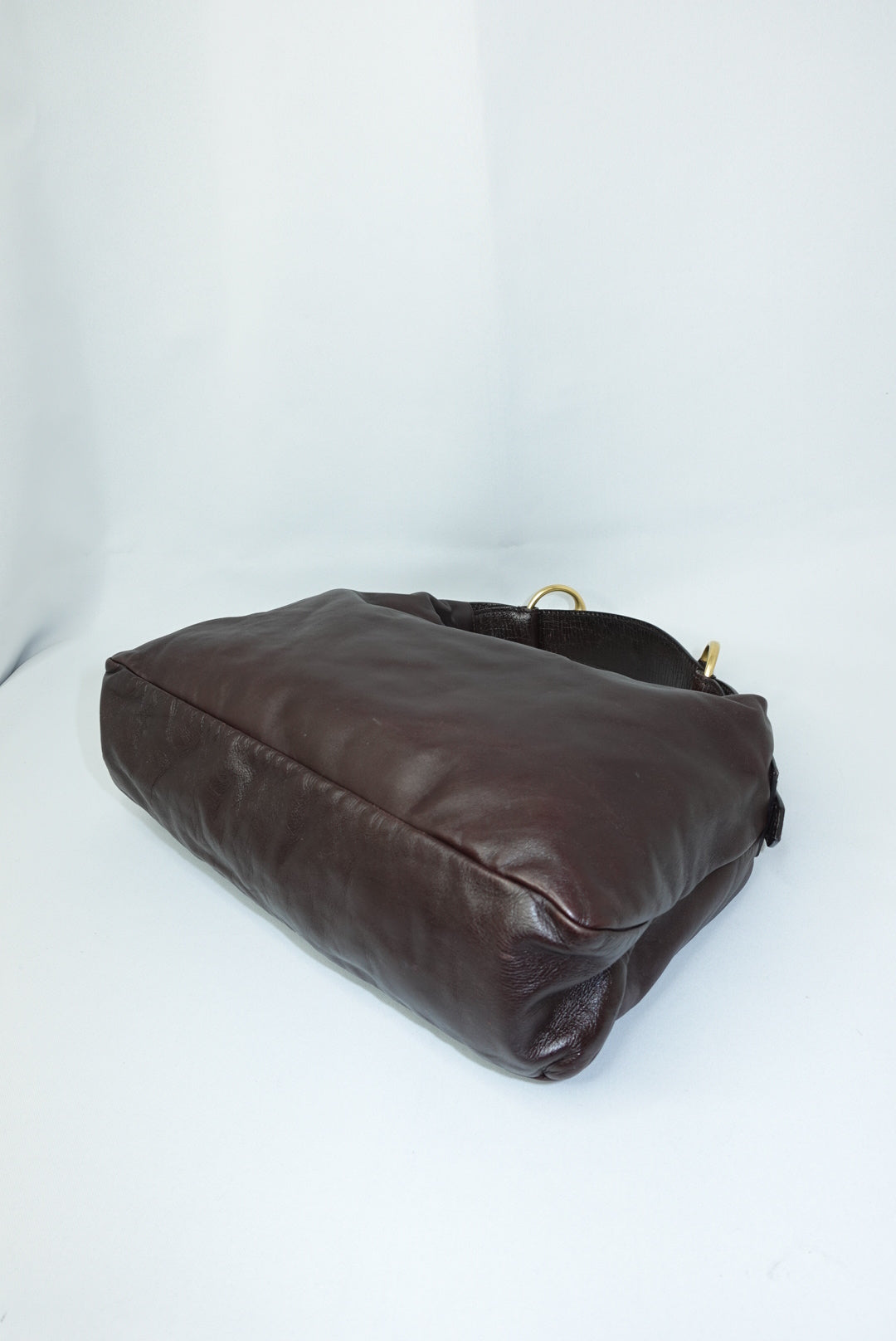 Gucci Vintage Horsebit Hobo Bag in Chocolate Leather