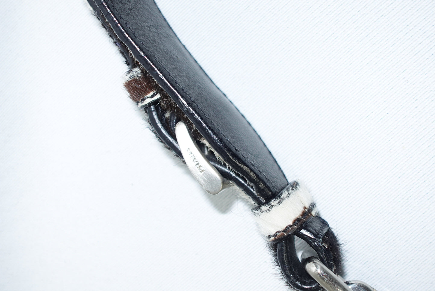 Prada 2000s Vintage Brown Pony Hair Shoulder Bag