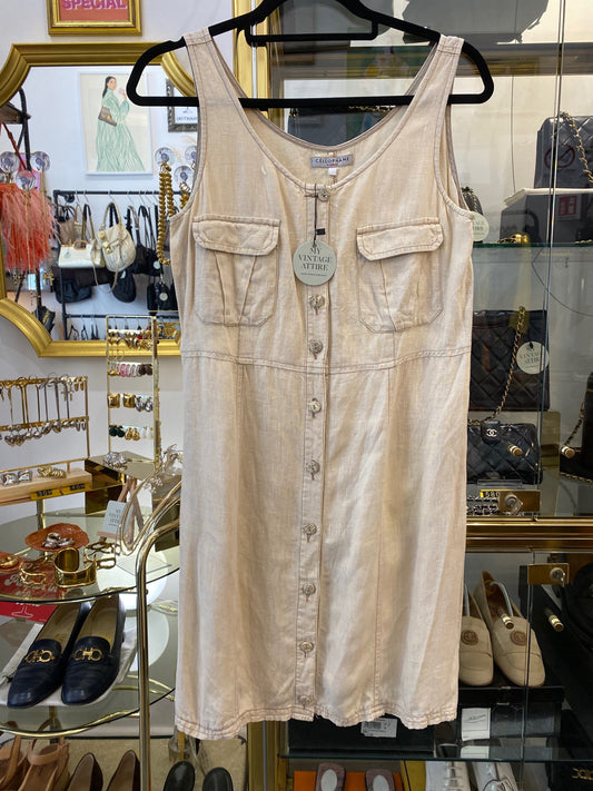 Cellophane Vintage Beige Dress