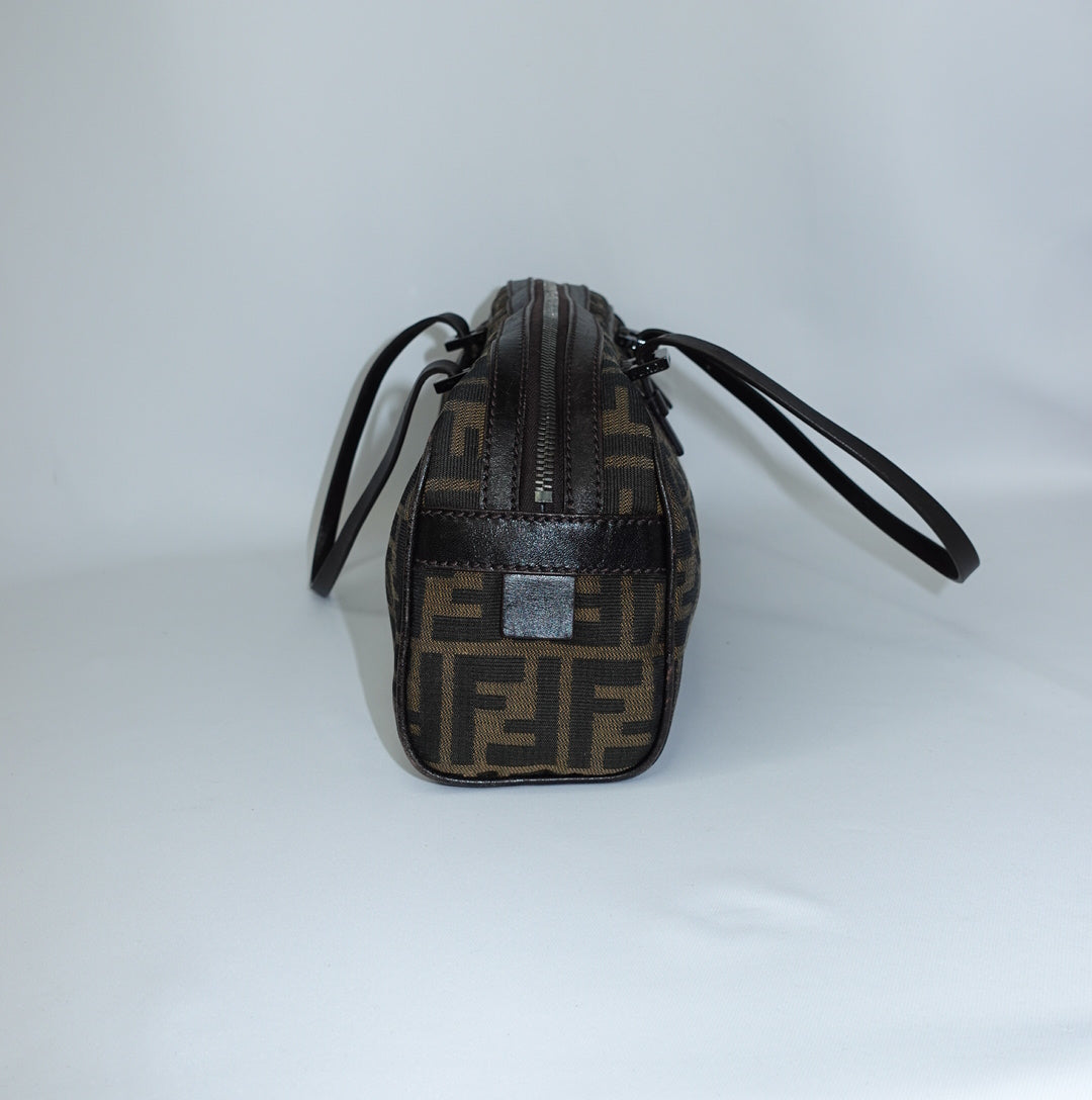 Fendi Bassotto Zucca Brown Bag