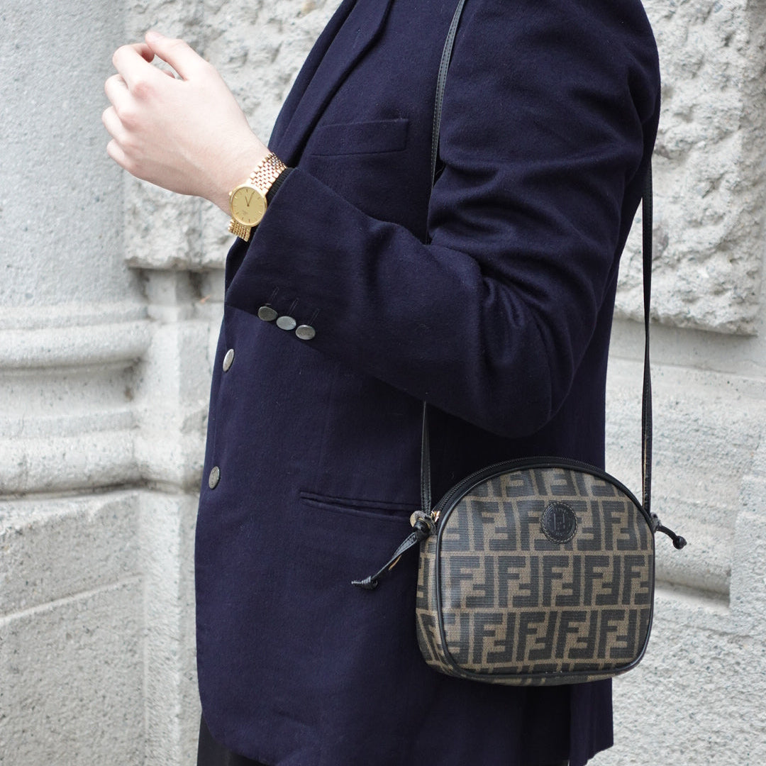 vintage fendi ff logo crossbody