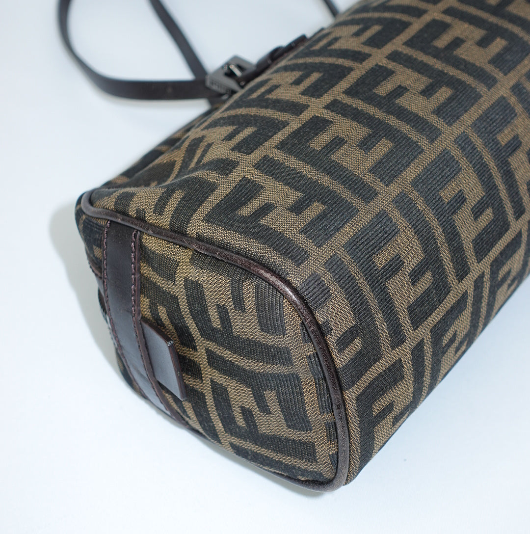 Fendi Bassotto Zucca Brown Bag