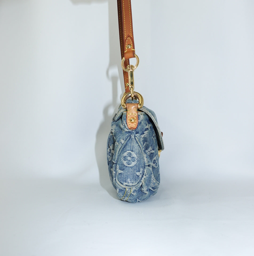 Louis Vuitton Denim Pleaty Mini Bag