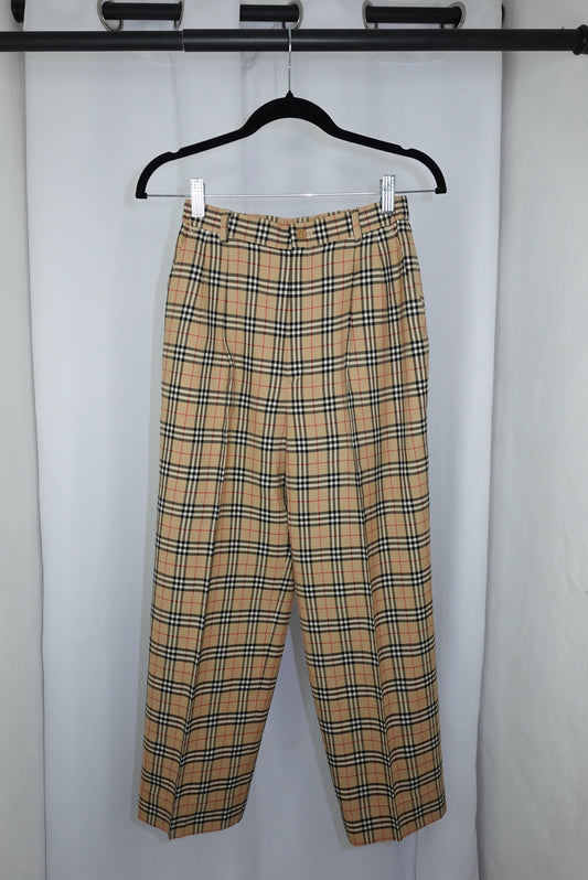 Burberry Vintage Straight Pants XS