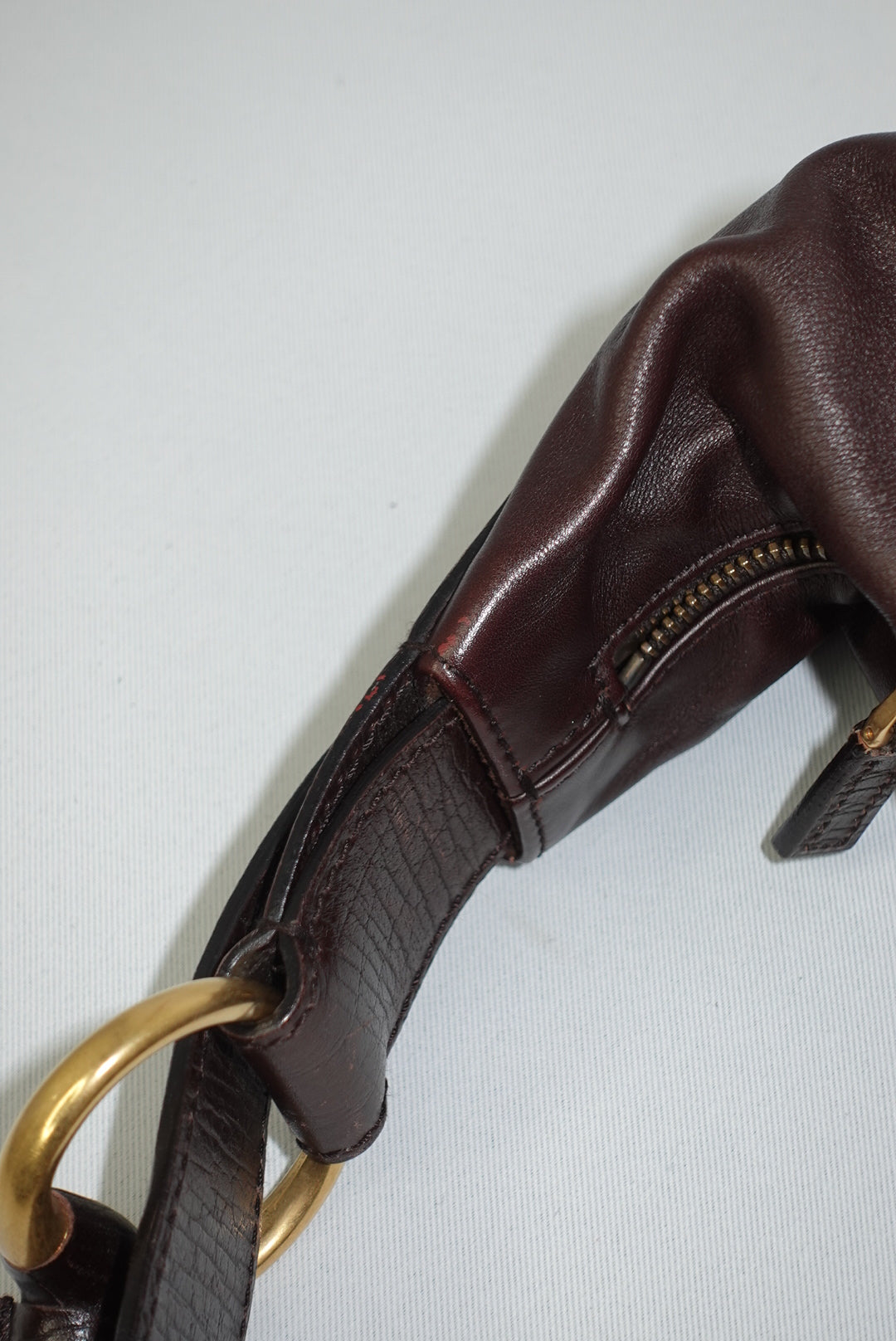 Gucci Vintage Horsebit Hobo Bag in Chocolate Leather