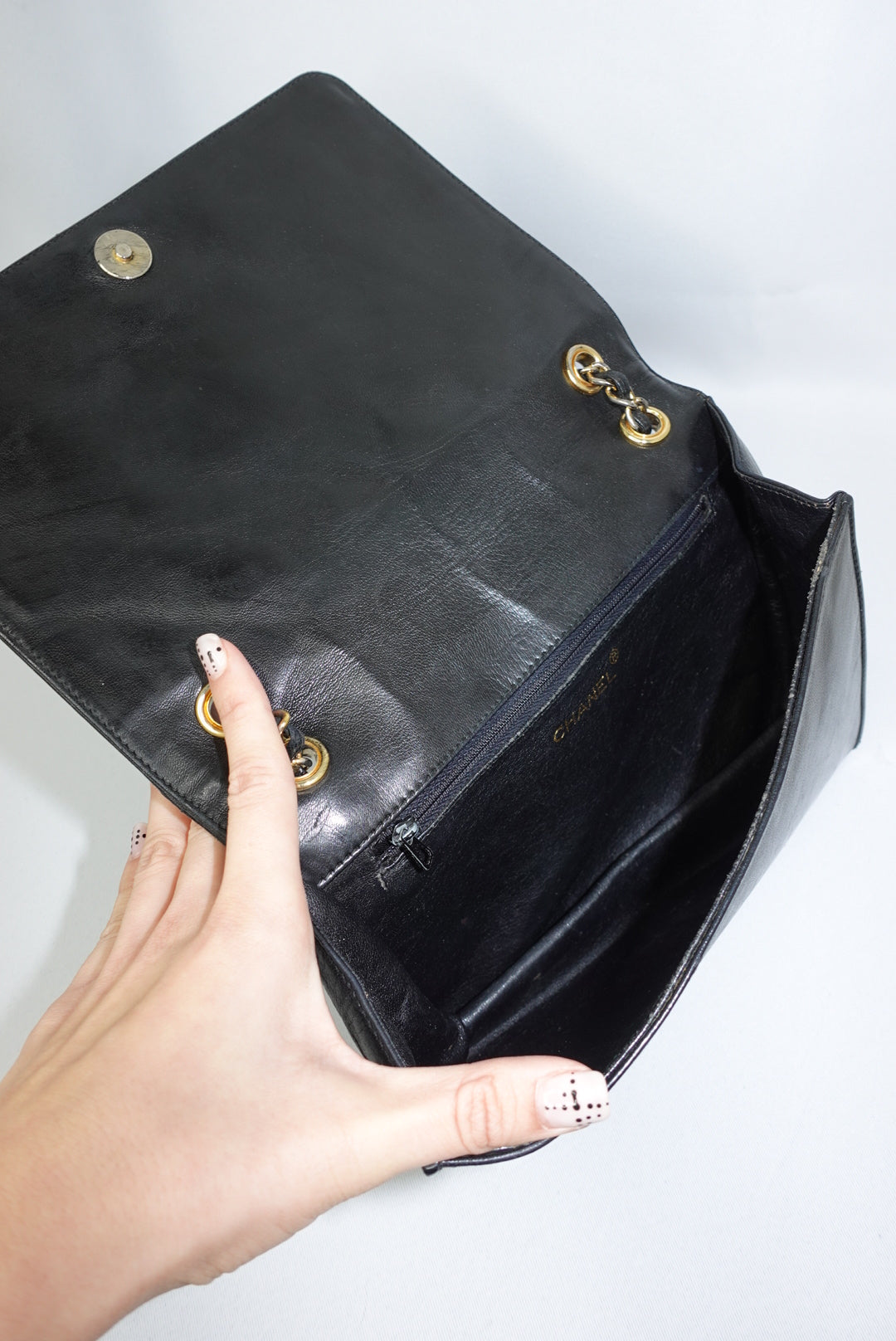 Chanel Vintage Embroidered CC Logo Camera Bag