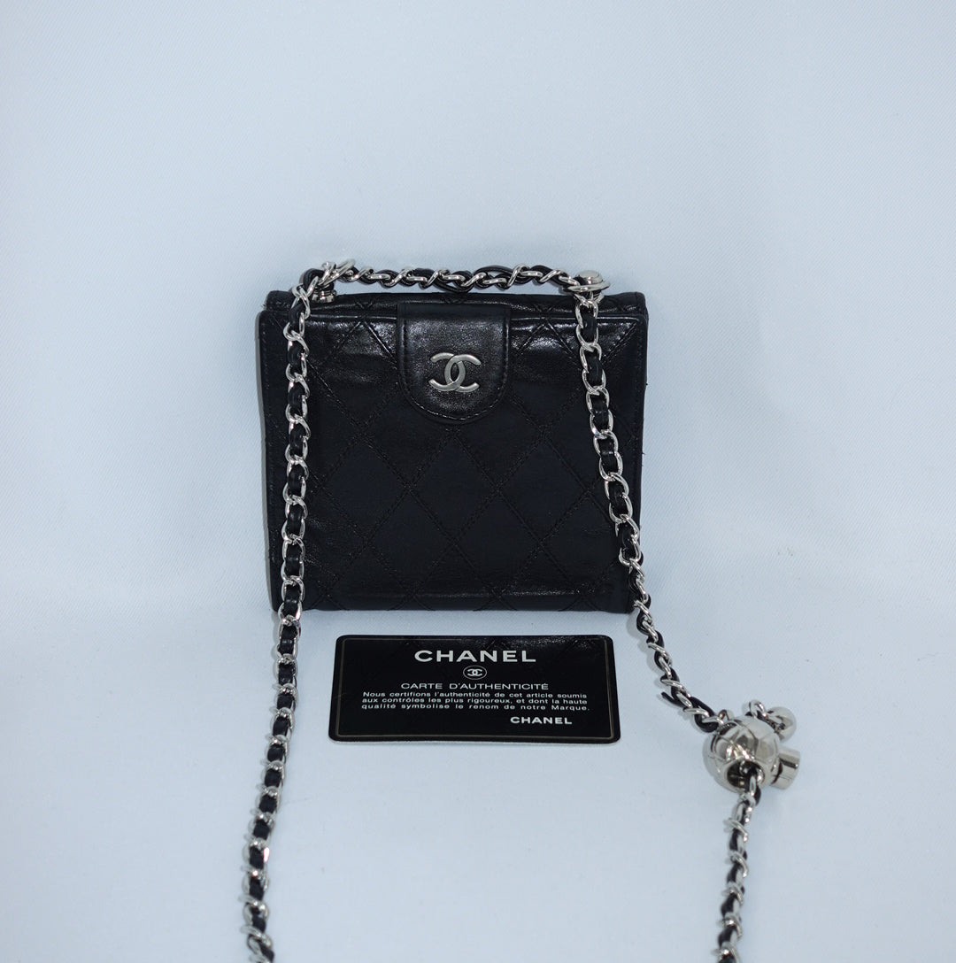 Chanel Mini Wallet with Chain Black