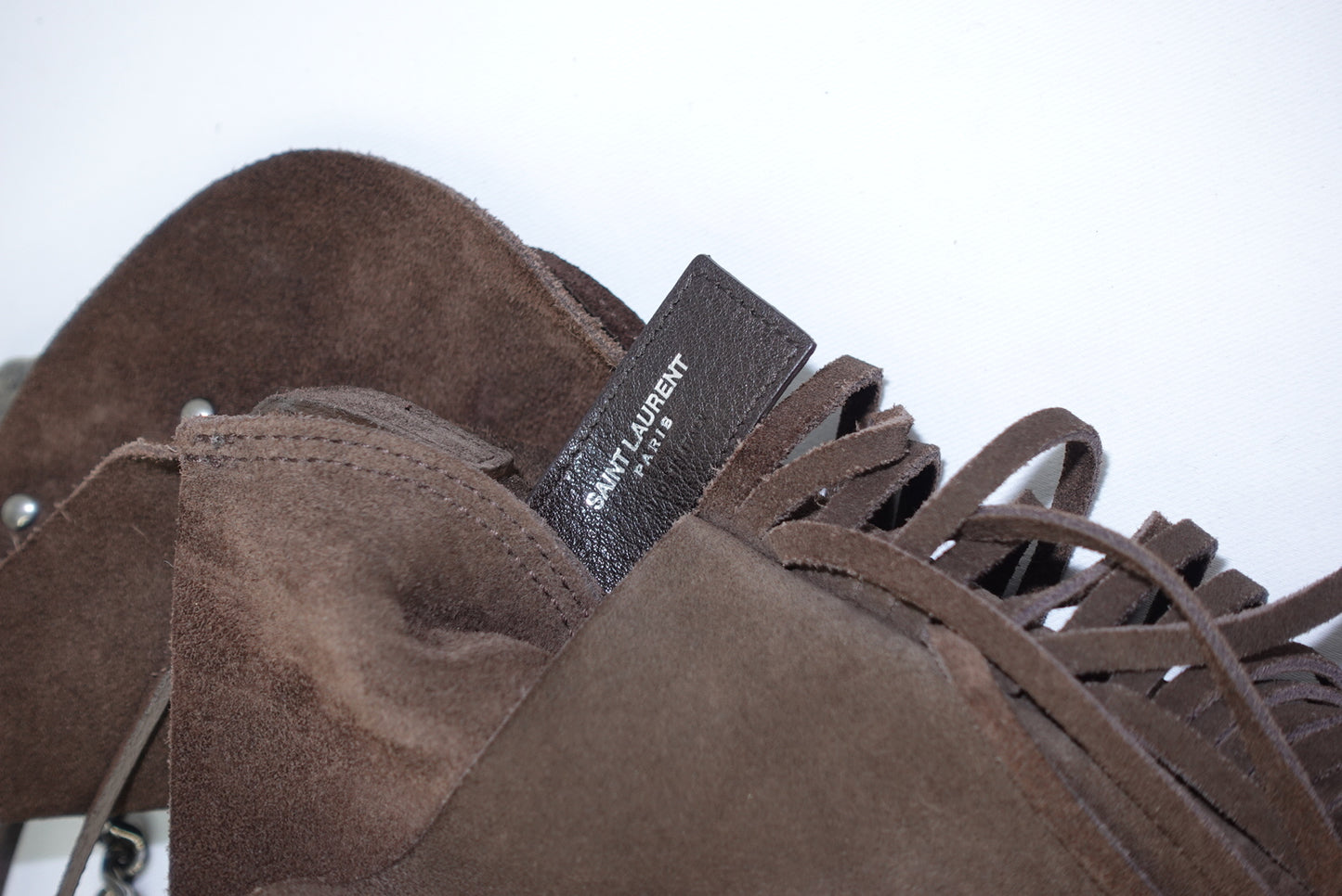 Yves Saint Laurent Vintage Suede Fringe Brown Bag