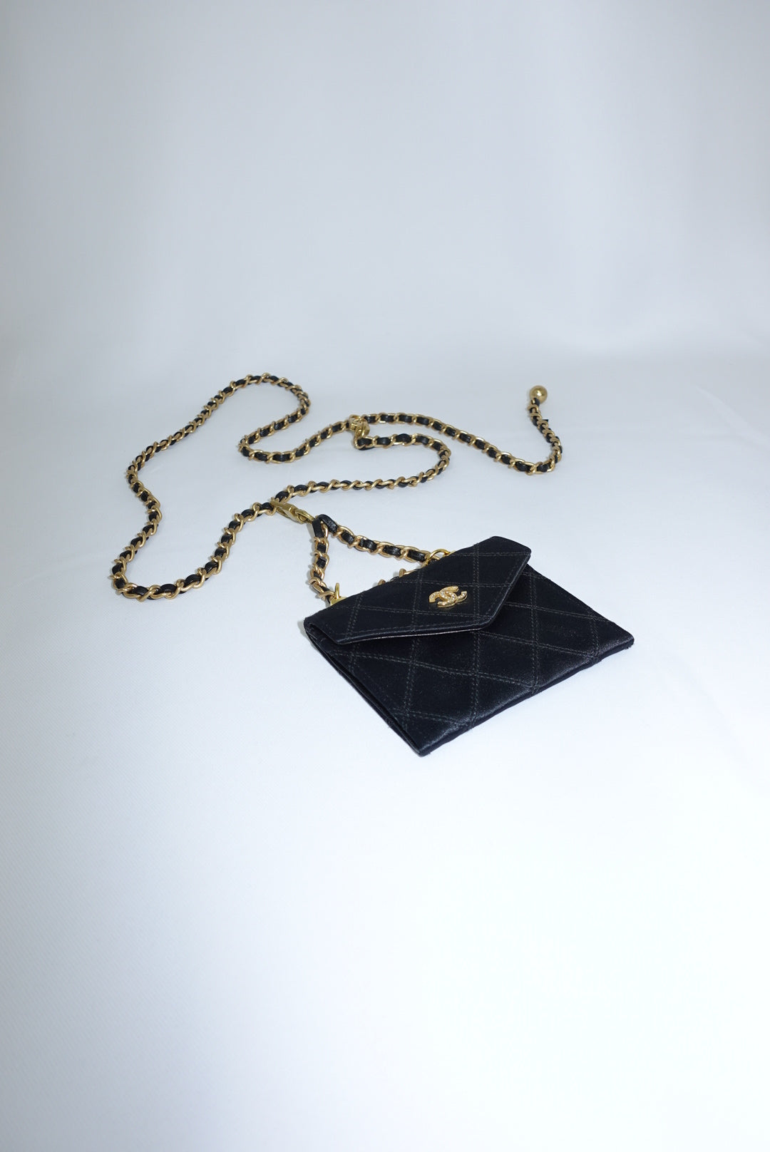 Re-Worked Chanel Timeless Satin Vintage Mini W.O.C