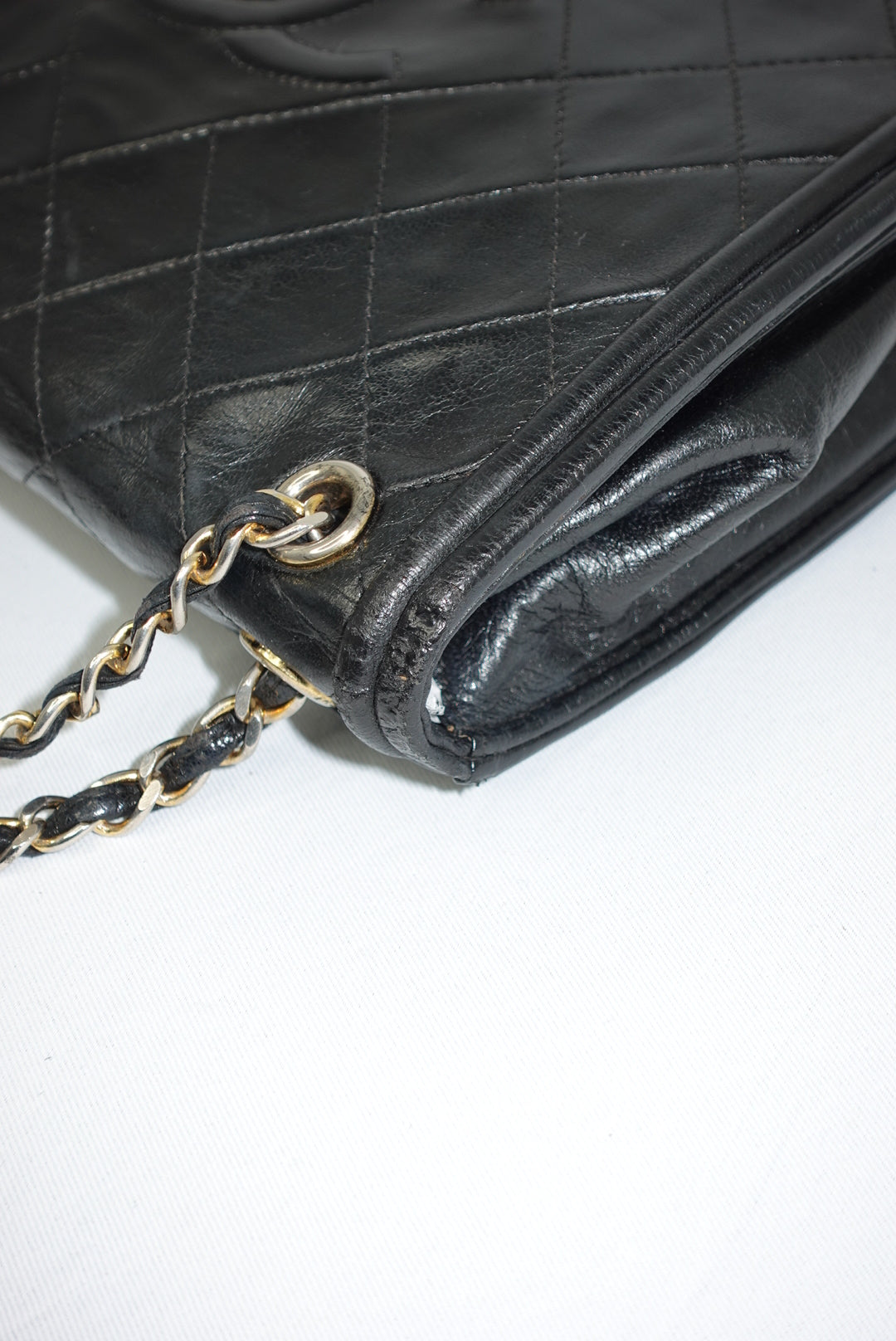 Chanel Vintage Embroidered CC Logo Camera Bag