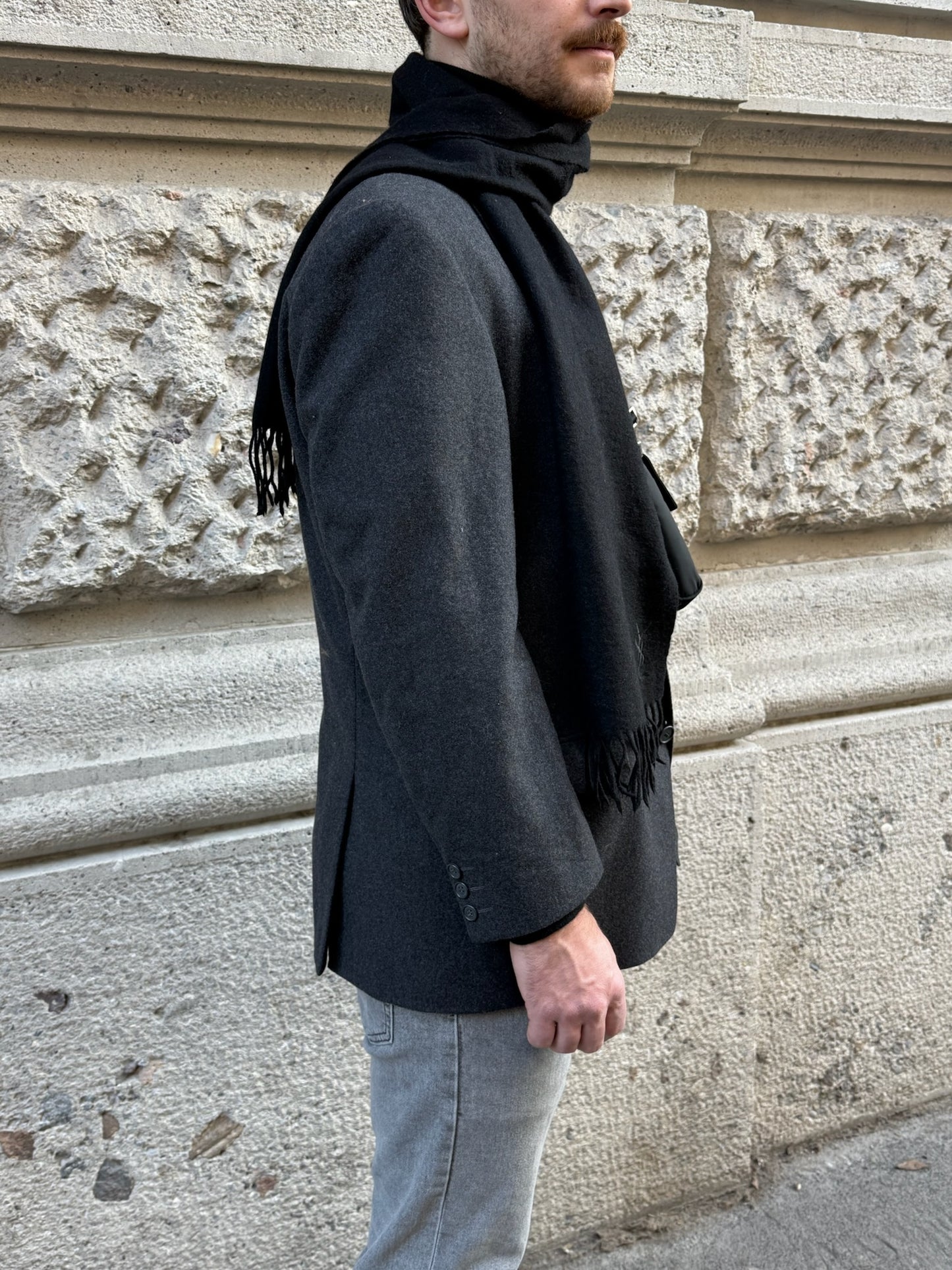 Yves Saint Laurent Grey Wool Blazer