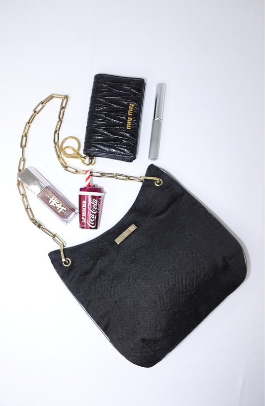 043. Gucci Black GG Canvas Mini tote Bag Tom Ford Era