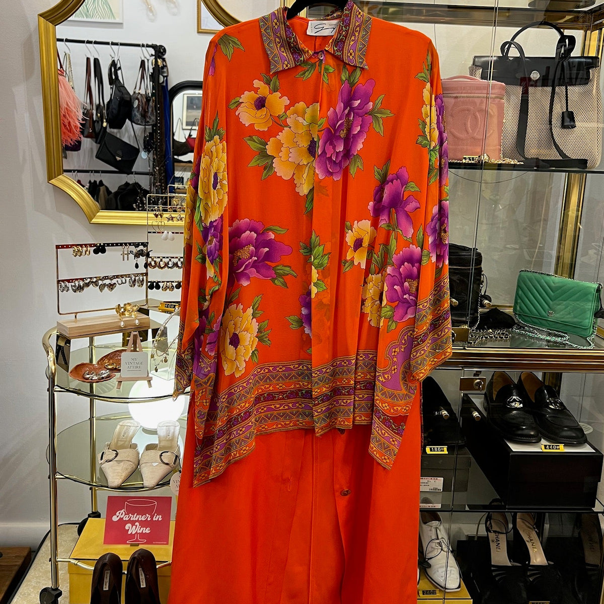 Vintage Two Piece Silk Genny Dress (Made in Italy)