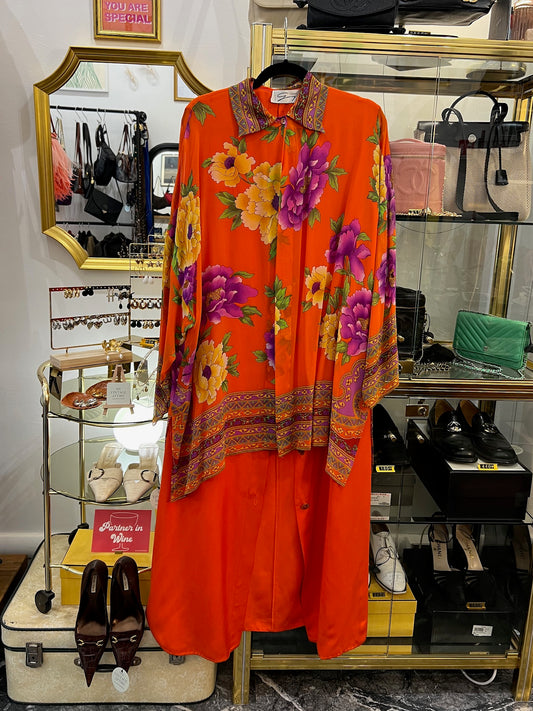 Vintage Two Piece Silk Genny Dress (Made in Italy)