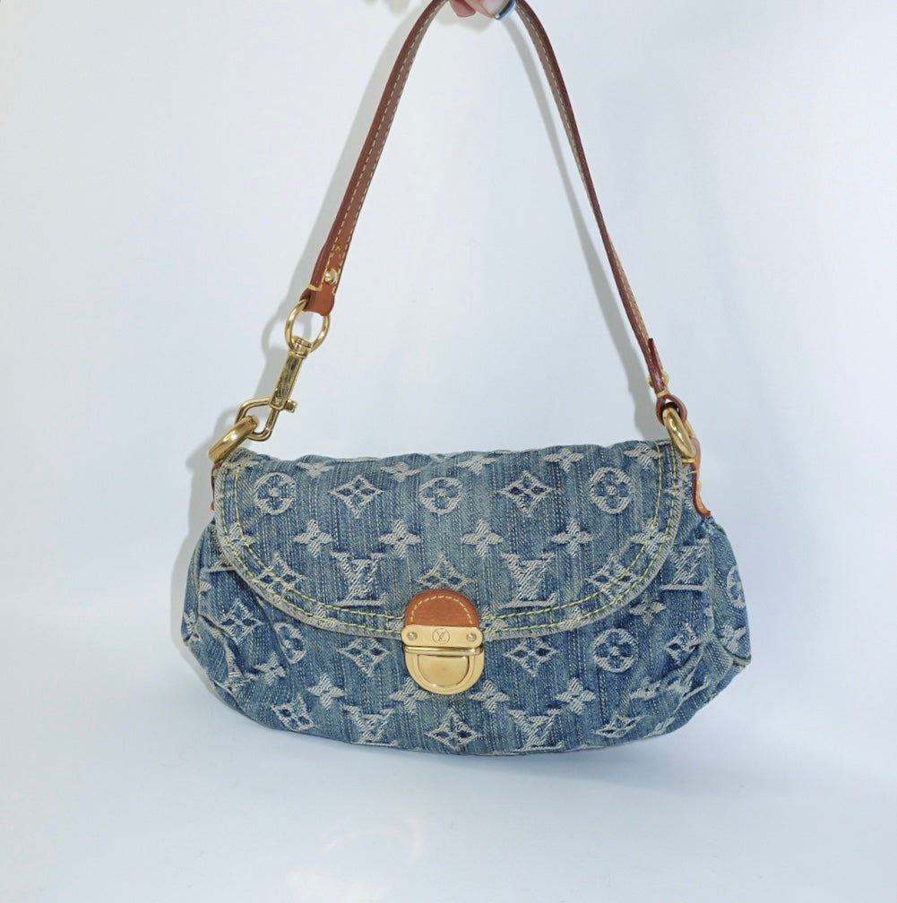 Louis Vuitton Denim Pleaty Mini Bag