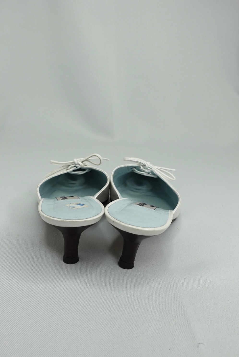 035. Balenciaga x La Corte Inglés White Mules