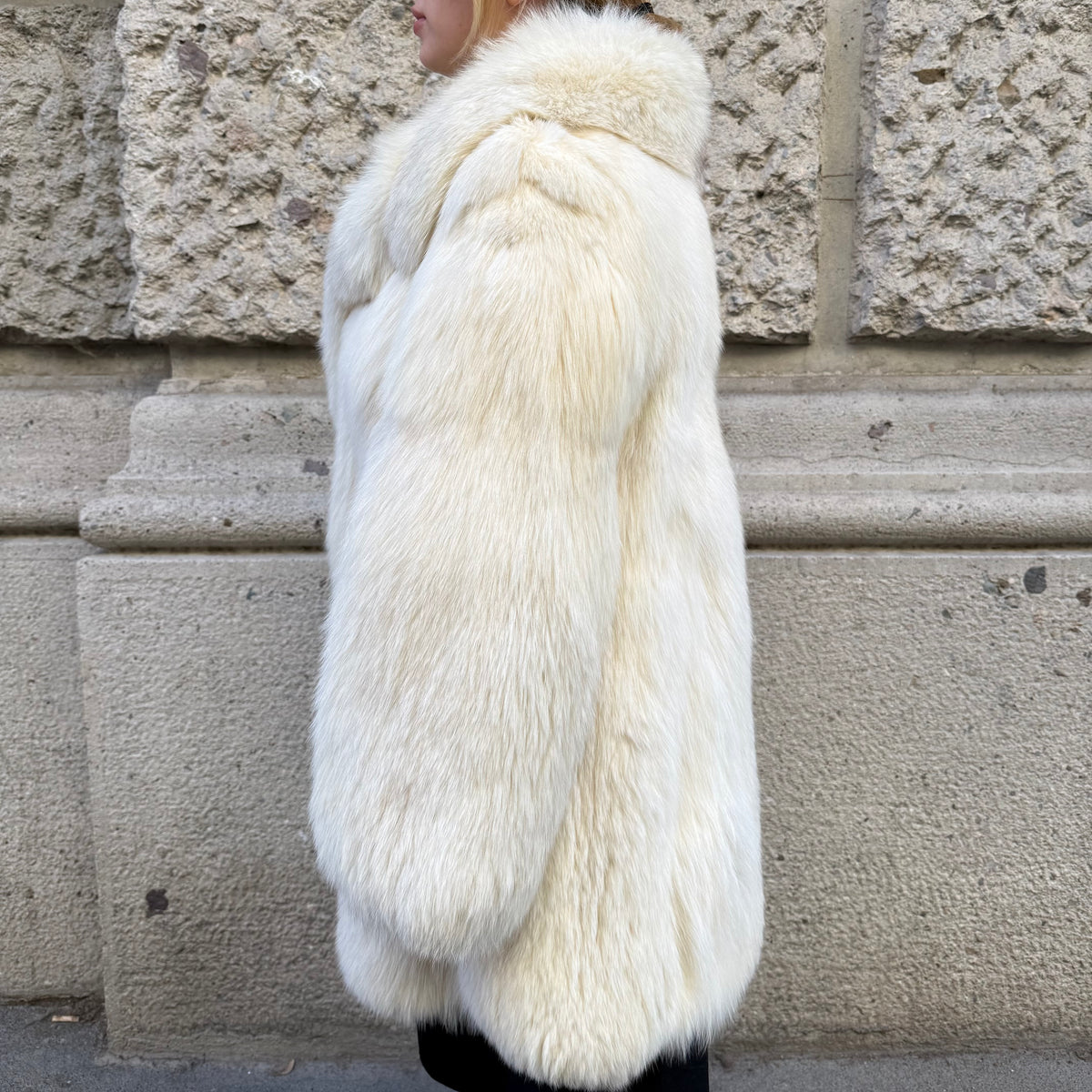White Fox Fur Coat